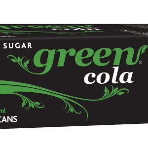 Green Carbonated Cola Drink 10 x 330ml cans