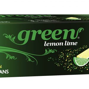 Green Carbonated Lemon Lime Drink 10 x 330ml cans