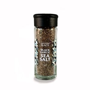 Black Garlic Sea Salt – Neudorf Black – 80g shaker jar